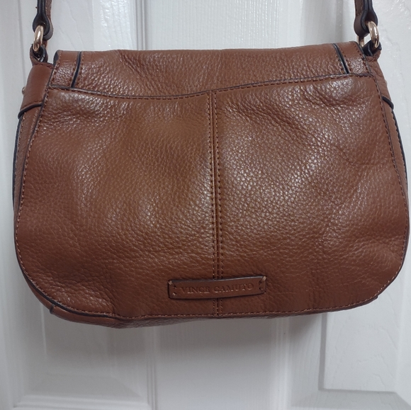 Vince Camuto Brown  pebbled leather  crossbody / Purse - Picture 13 of 16